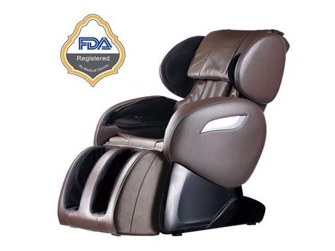 bestmassage electric full body shiatsu massage chair foot roller zero gravity w heat 55 brown