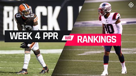 Customized nfl rankings and projections for all fantasy players for each week of the season. Week 4 Fantasy Football Wide Receiver PPR Rankings ...