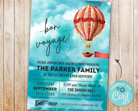 Going Away Party Invitation Farewell Party Invite Moving Etsy Going