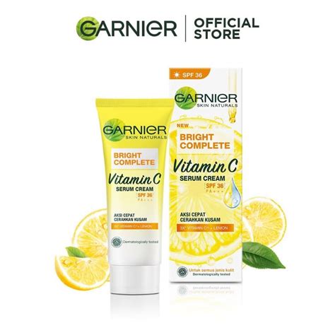Jual Garnier Bright Complete Vitamin C Serum Cream Spf 36 Pa 20ml