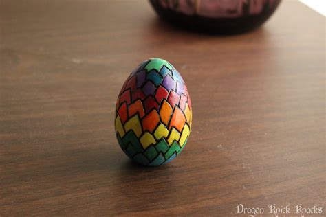 Wooden Egg Rainbow Dragon Egg