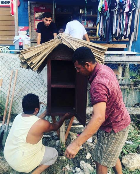 Packaging we take extra care when we. Second Little Free Library installed in San Pedro Town ...