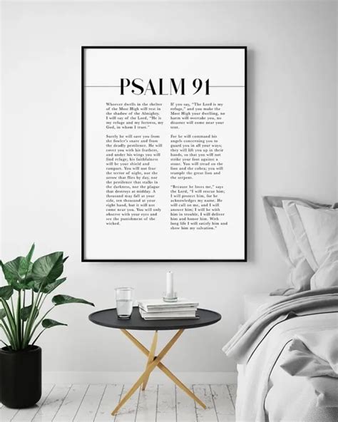 Psalm 91 Scripture Wall Art He Who Dwells In The Shelter Bible Verse Artwork For Your