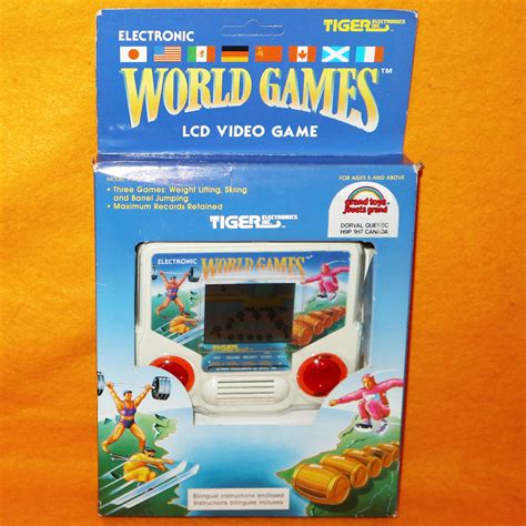 Vintage 1989 80s Tiger Electronic World Games Handheld Lcd Etsy
