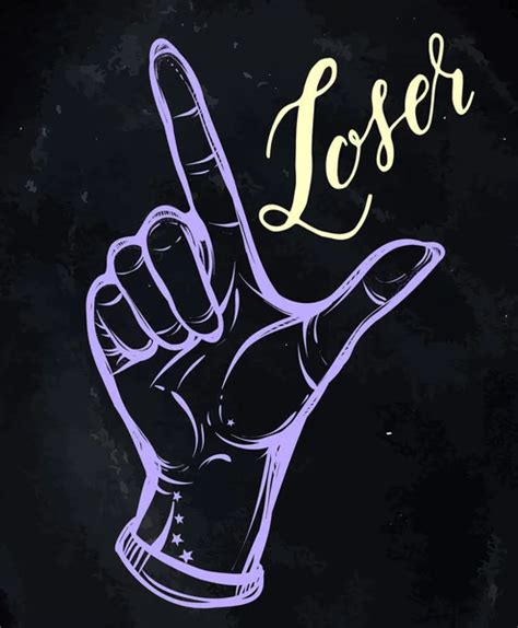 Hand Gesture Loser Stock Vector Image By ©hikarud88 149990474