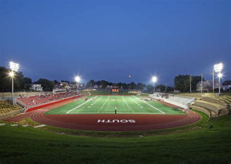 Omaha South High School Collin Stadium Lamp Rynearson
