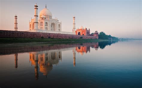 1920x1200 India Taj Mahal River 1200p Wallpaper Hd City 4k