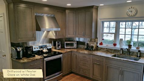 Better still, you can pair elephant gray with subway tile backsplash to get a classic combination. New Kitchen Cabinet Colors and Driftwood Grey Stains - 2018 — Ackley Cabinet LLC | Stained ...