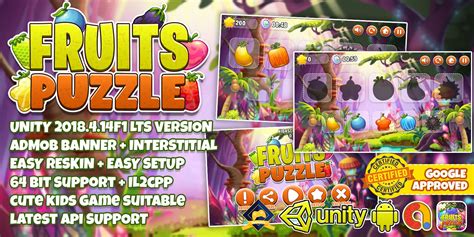 Fruits Puzzle For Kids Unity3d Project Codezaar