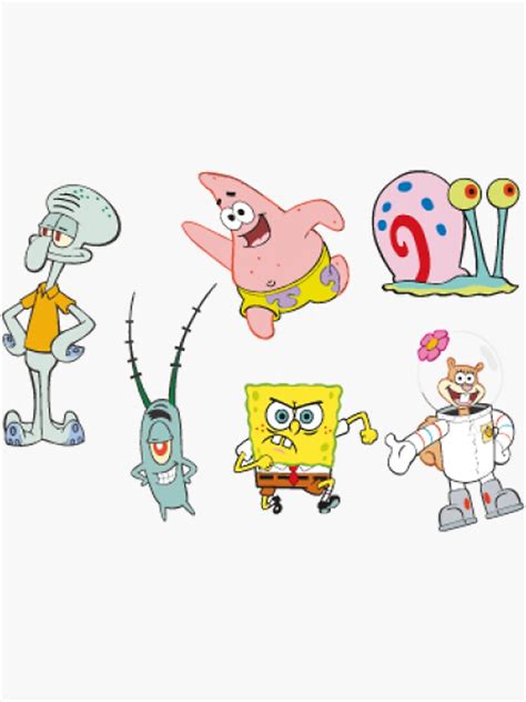 Spongebob Sticker By Kiwidatar Redbubble