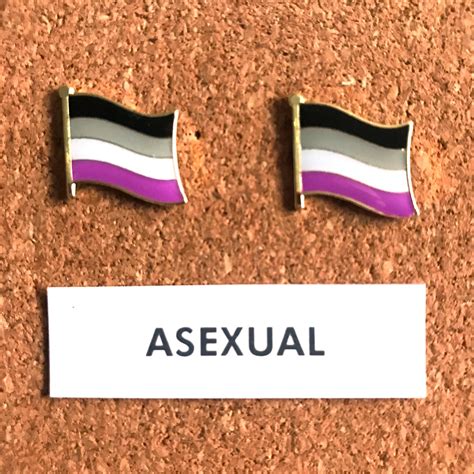 Asexual Pin Asexual Pride Flag Badge Ace Pride Enamel Pin Etsy