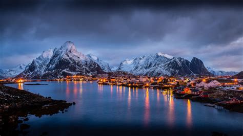 Unsplash has the perfect desktop wallpaper for you. The Magic Islands Of Lofoten Norway Europe Winter Morning ...