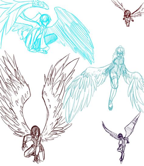 Angel Poses Wings Drawing Drawing Base Figure Drawing Angel Drawing