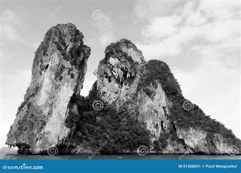 Rock Island Stock Image Image Of Landscape Thailand 81308001
