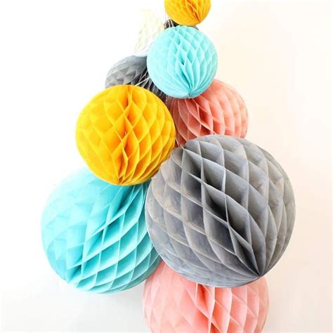 Hanging Honeycomb Balls Is A Great Way To Create An Easy And