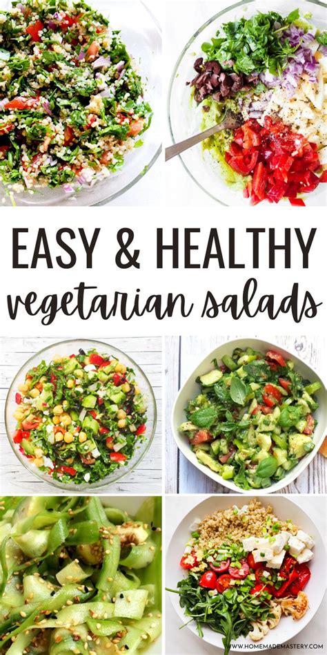 20 Healthy Vegetarian Salads To Eat Every Day Homemade Mastery