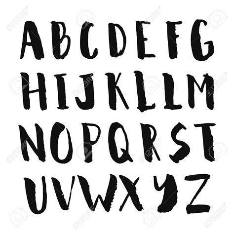 Image Result For Calligraphy Capital Letters Brush Lettering Alphabet