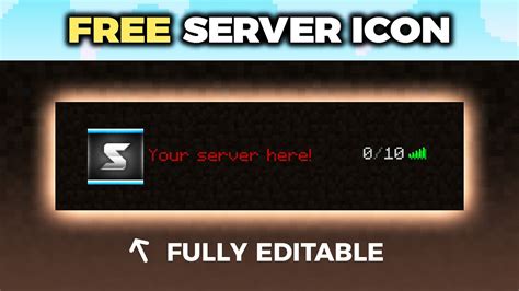 Free Minecraft Server Icon Template 64x64 ⛏️ Youtube