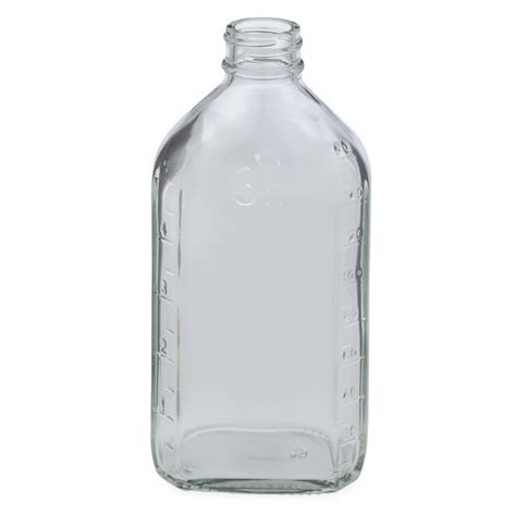 6 Oz Glass Oval Graduated Bottles Cap Not Incl Berlin Packaging