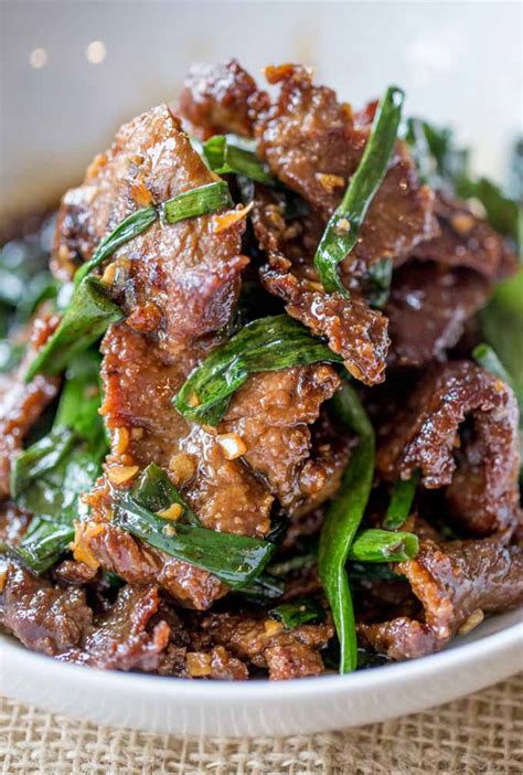 How to make the best no fuss hamburger — less is more. Mongolian Beef - Maria's Mixing Bowl
