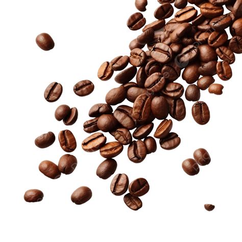 Falling Coffee Beans Cutout Png File Coffee Bean Roasted Png