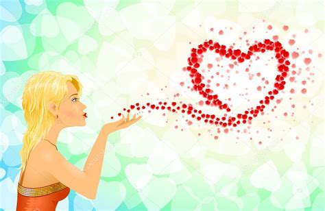 Girl Heart Sign Love Messages — Stock Vector © Alxr 61526523