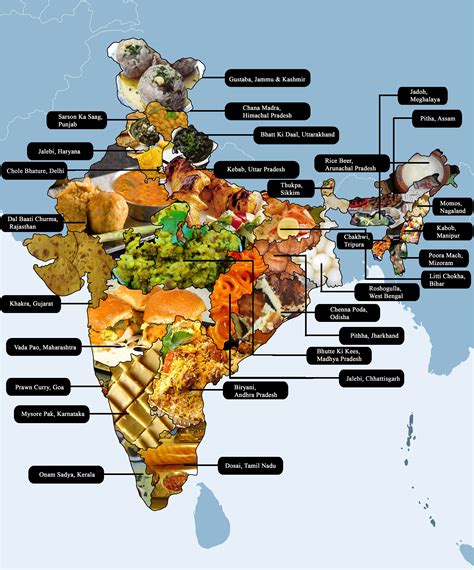 Indian Food Map Food Map Wise Foods Indian Food Recipes