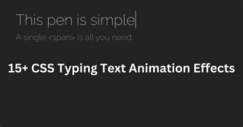 15 Css Typing Text Animation Effects