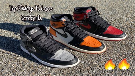 How To Lace Air Jordan 1s Full Step By Step Tutorial Youtube