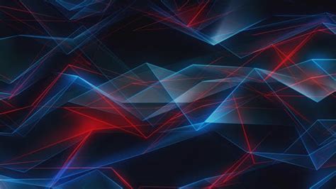 Abstract Red And Dark Blue Geometric Shapes Background Loop By Mtzst On