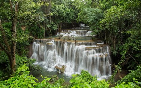 Download Wallpapers Thailand Tropics Waterfalls National Park