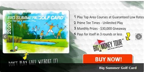 The big summer golf card is leading the market with golfing discounts and preferred golf rates since 1992. BIG SUMMER GOLF CARD available for Florida play! | New England dot Golf