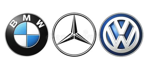 Collection Of Popular German Car Logos Editorial Photography