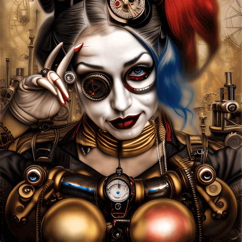 5d Steampunk Harley Quinn Graphic · Creative Fabrica
