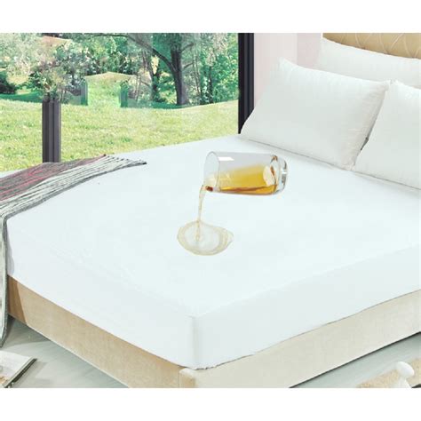 vinyl fitted mattress protector waterproof bed bug encasement protector queen