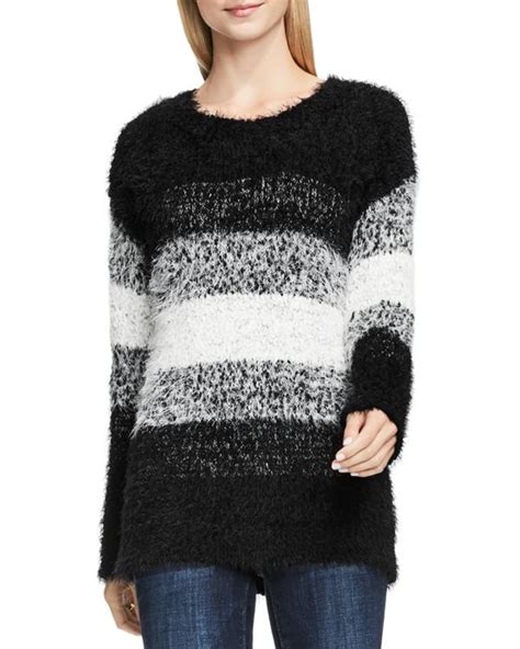 Two By Vince Camuto Striped Eyelash Sweater Women Bloomingdales