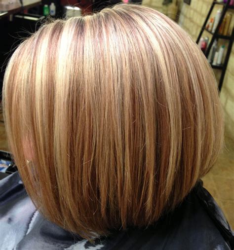 Blonde Highlights Inverted Bob Haircut Hair By Laurasteiner Hair Cabello Reflejos