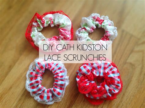 Learn how to sew a scrunchie. DIY Cath Kidston Lace Hair Scrunchies- Easy | Handmade ...
