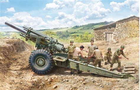 Italeri 6581 Us Ww2 M1 155mm Howitzer Gun Kit 135