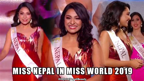 Miss Nepal In Miss World 2019 Anushka Shrestha Youtube
