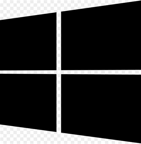 Free Download Hd Png Black Windows Logo Image Source From This