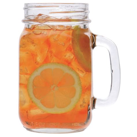 Libbey® 16 5 Oz Clear Glass Drinking Jar With Handle