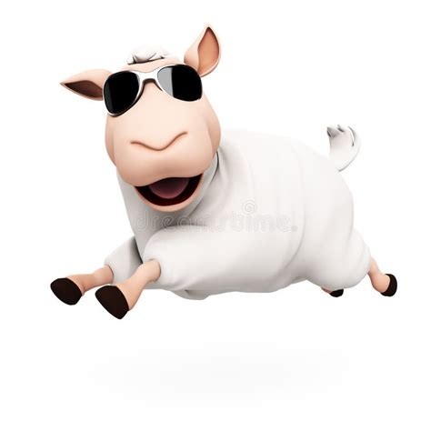 Funny Sheep Character Stock Illustration Illustration Of Dumbbell