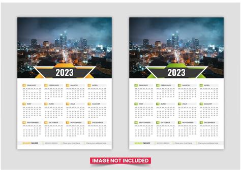 Premium Vector Print Ready One Page Wall Calendar Template Design For