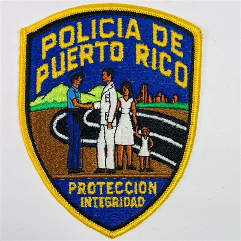 Policia De Puerto Rico Police Proteccion Integridad Patch A1b Ebay