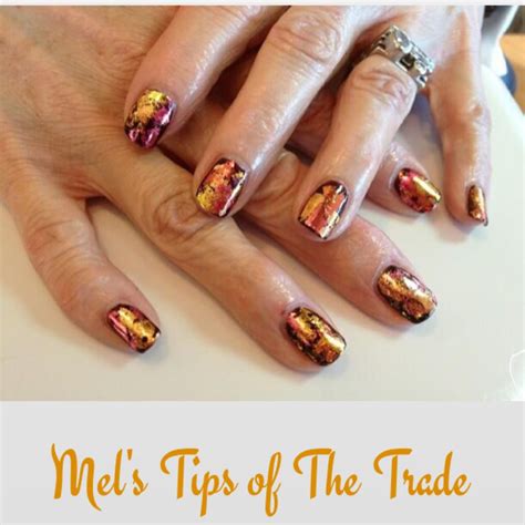 Cnd Shellac And Foil Fall Nails Holiday Nails How To Do Nails Nails