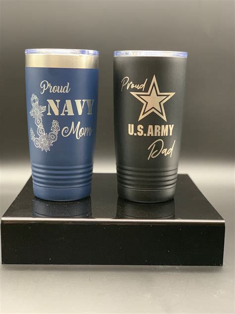 Fathers Day Tumbler Dad Proud Army Dad Dad Grandpa Etsy