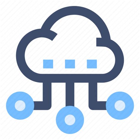 Cloud Computing Cloud Network Cloud Storage Remote Server Saas Icon