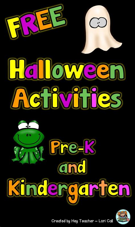 Free Halloween Printable For Pre K And Kindergarten Kids