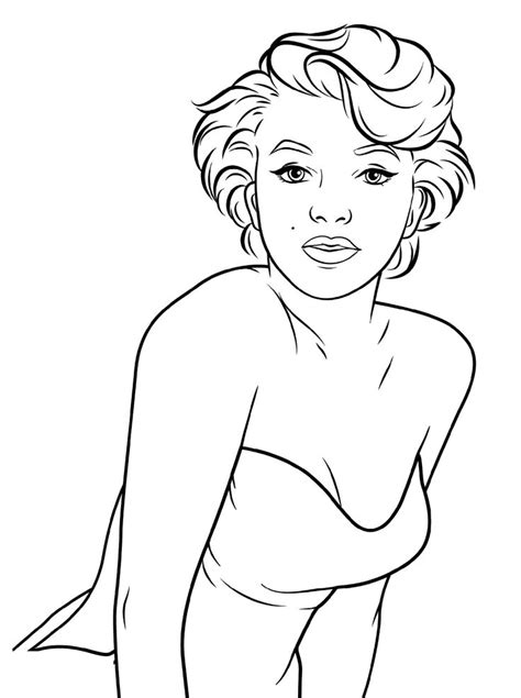 Marilyn Monroe Coloring Pages Color Coloring Pages Marilyn Monroe